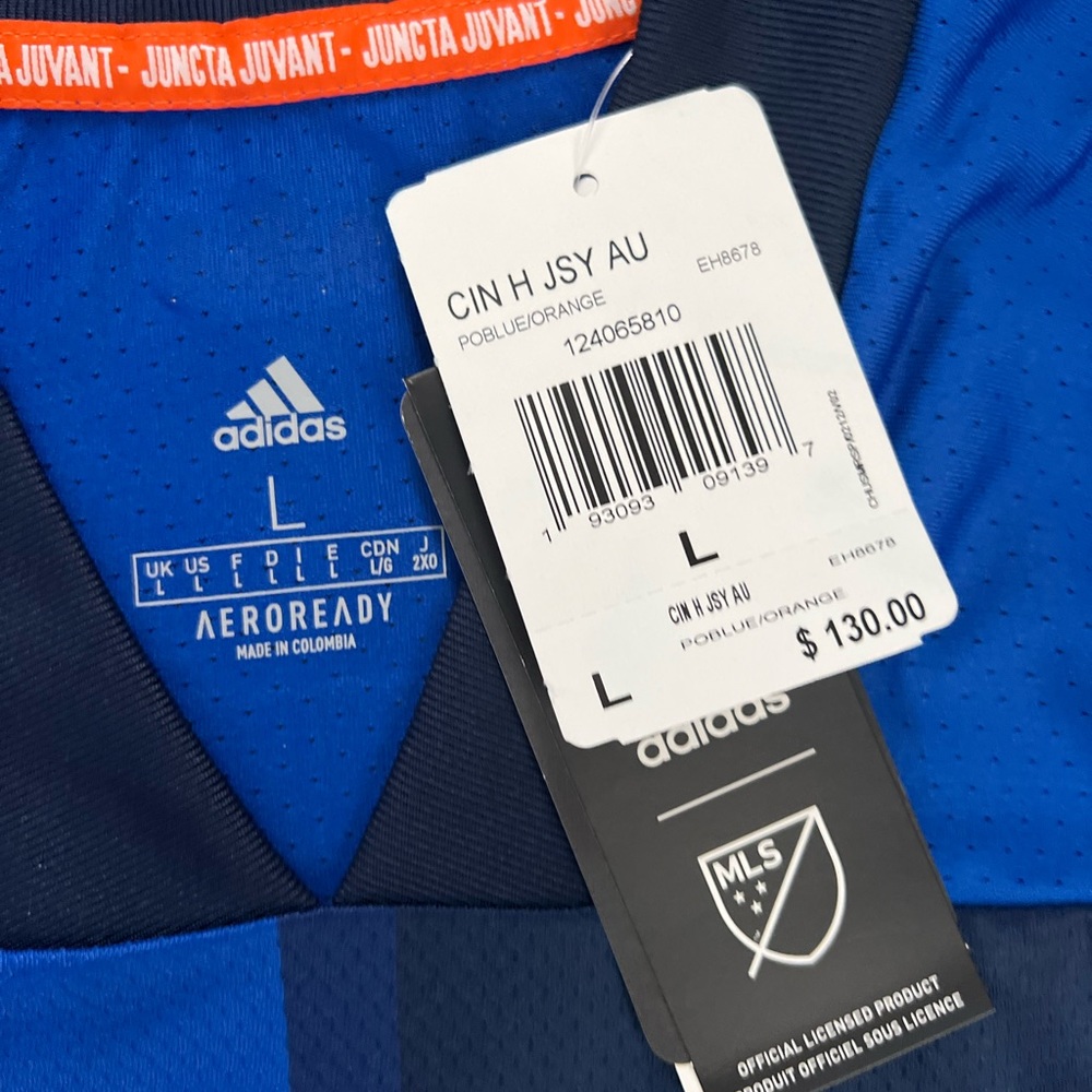 Nwt Adidas Aeroready Cincinnati Football Club Jersey Mens Size Large BB7